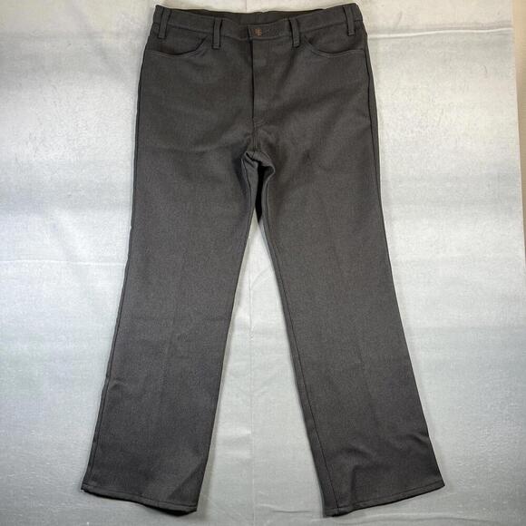 Levi's Other - VTG 80s Levis 517 Pants Mens 38x31 Gray Bootcut StaPrest Saddleman Made in USA